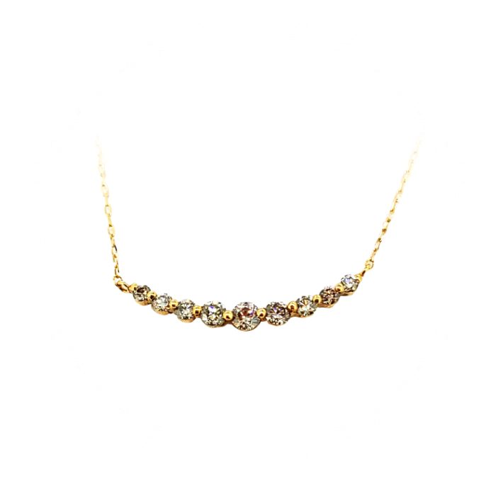 9連ダイヤネックレス